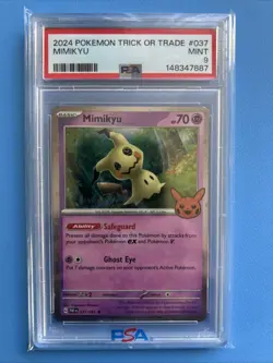 2024 Pokemon Trick Or Trade MIMIKYU #037 PSA 9 - Image 1