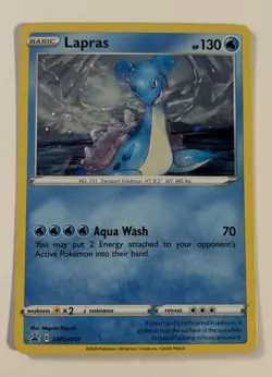 Pokemon 2021 Lapras SWSH051 Promo Holo LP - Image 1