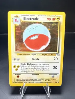 Pokemon TCG Electrode Jungle 2/64 Holo Unlimited Holo Rare A - Image 2