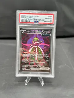 Pokemon tcg sv: prismatic evolutions Iron Valiant ex 157/131 SIR English PSA 10 - Image 1