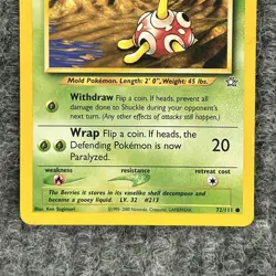 Vintage Pokemon Neo Genesis Shuckle 72/111 Common NM - Image 4