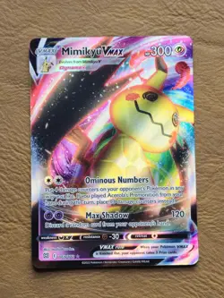 Pokemon TCG Mimikyu VMAX Ultra Rare 069/172 Brilliant Stars - Image 1