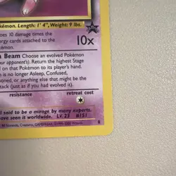 [LP] Mew #8 Black Star Promo 8 Non Holo WOTC 1999-2000 Vintage Pokemon TCG - Image 3