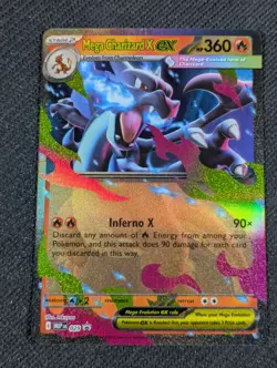 Mega Charizard X Ex Pokemon MEP 029 Black Star Promo - Image 1