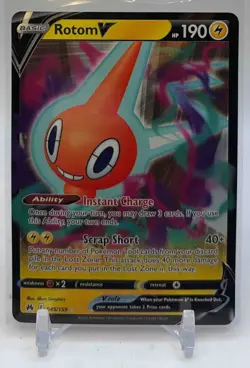 2023 Pokemon Sword & Shield Crown Zenith Rotom V #045/159 - Image 1