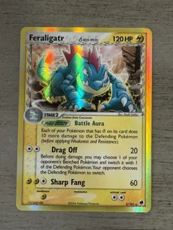 Pokemon Vintage Feraligatr Holo 2/101 EX Dragon Frontiers Delta Species LP/NM - Image 1
