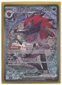 Pokemon N's Zoroark EX 286/217 Ascended Heroes Special Illustration Rare (SIR) - Image 3