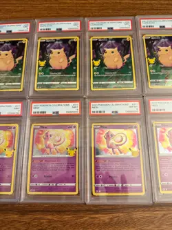PSA Graded Pokemon Lot 10 Slabs Celebrations Pikachu Mew + Gholdengo ex SIR - Image 2
