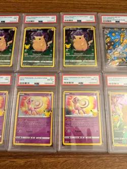 PSA Graded Pokemon Lot 10 Slabs Celebrations Pikachu Mew + Gholdengo ex SIR - Image 4