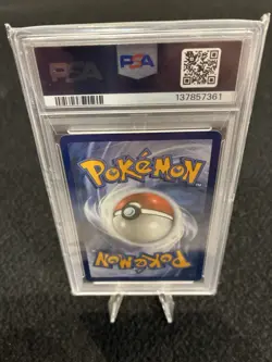 Pokemon Team Rocket's Persian ex 218 PSA 10 + 2025 Team Rocket Tin Promo - Image 2