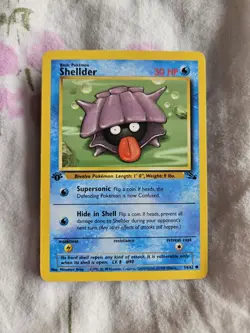 1ST EDITION SHELLDER - FOSSIL SET - POKEMON TCG - WOTC - 54/62 - Image 1