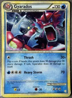 Pokemon Shining Gyarados Holo HeartGold SoulSilver 123/123 - Image 1
