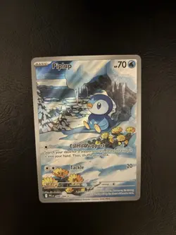 Pokemon TCG Piplup Illustration Rare 098/094 Near Mint Phantasmal Flames. - Image 1
