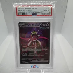 2025 POKEMON PRE SPECIAL ILLUSTRATION RARE #157 IRON VALIANT EX PSA 10 - Image 1