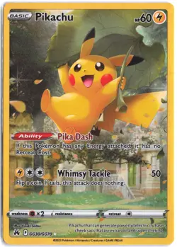 Pikachu GG30/GG70 Holo Crown Zenith Galarian Gallery Pokemon NM - Image 1