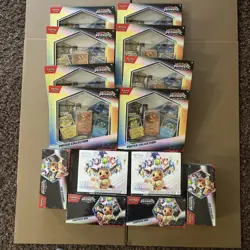 Pokemon TCG Prismatic Evolutions Lot Of 14 Etbs Poster & Surprise Boxes Sealed - Image 1