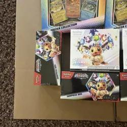 Pokemon TCG Prismatic Evolutions Lot Of 14 Etbs Poster & Surprise Boxes Sealed - Image 3