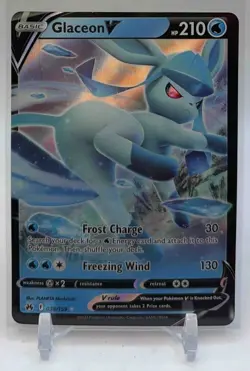 2023 Pokemon Sword & Shield Crown Zenith Glaceon V #038/159 - Image 1