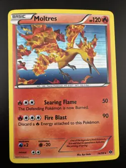 Moltres 14/99 Pokemon Black & White Next Destinies Holo Rare MP - Image 3