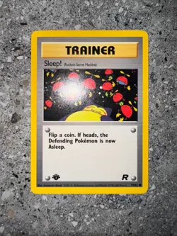 Pokemon TCG Cards 1st Edition Sleep! 79/82 Team Rocket NM - Image 3