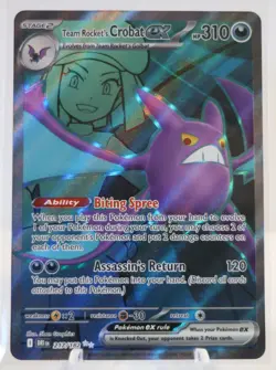 Team Rocket's Crobat ex 217/182 - Pokemon TCG - Scarlet & Violet Destined Rivals - Image 1
