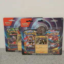 LOT OF 2 POKEMON TCG PHANTASMAL FLAMES & MEGA EVOLUTION RAIKOU 2-PACK BLISTER - Image 1