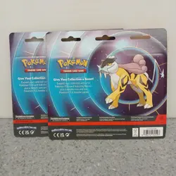 LOT OF 2 POKEMON TCG PHANTASMAL FLAMES & MEGA EVOLUTION RAIKOU 2-PACK BLISTER - Image 2