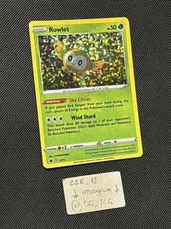 Pokemon Mcdonalds 2022 - Rowlet - 2/15 - Holo Rare PROMO - M/NM - Image 3