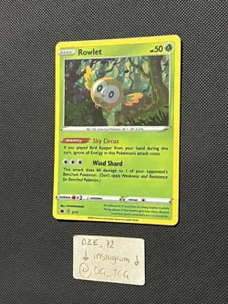 Pokemon Mcdonalds 2022 - Rowlet - 2/15 - Holo Rare PROMO - M/NM - Image 4
