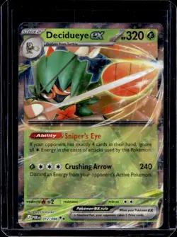 2026 Pokemon Perfect Order Decidueye ex Double Rare #012/088 - Image 1
