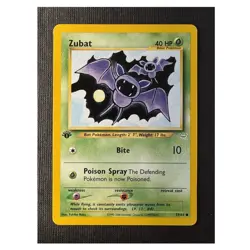 Pokemon Zubat 59/64 Neo Revelation 2000 Basic Regular Common 40HP 1st Edition - Image 1