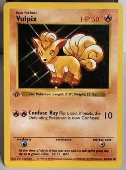The Pokemon Company Vulpix 1st Ed Shadowless Base Set 068/102 Eng - Image 1