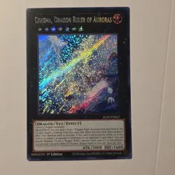 Yugioh Secret Rare #ALIN-EN047 Chasma, Dragon Ruler of Auroras - Image 1