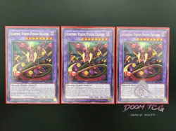 Yugioh! Starving Venom Fusion Dragon LED5-EN052, LDS3-EN073 1st Ed (R) 3x - Image 1
