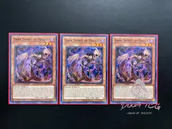 YuGiOh! Dark Spirit of Malice LDS3-EN011 1st Ed (x3) - Image 1