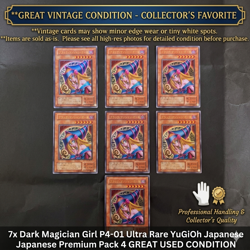 7x Dark Magician Girl P4-01 Ultra Rare YuGiOh Japanese Premium Pack 4 MINT - Image 1