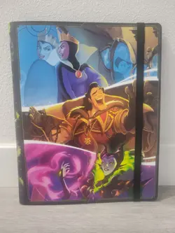 Disney Lorcana Villians 9 Pocket Binder Portfolio Costco Promo Holds 252 Cards - Image 1