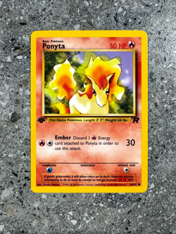 Pokemon TCG Cards 1st Edition Ponyta 64/82 Team Rocket NM - Image 1