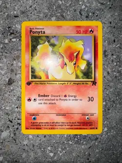 Pokemon TCG Cards 1st Edition Ponyta 64/82 Team Rocket NM - Image 3