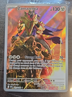 Zamazenta 201/182 Destined Rivals Illustration Rare Pokemon TCG Near Mint - Image 1