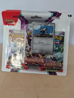 Pokemon TCG Paldea Evolved Triple 3 Pack Blister x15 45 packs total - Image 3