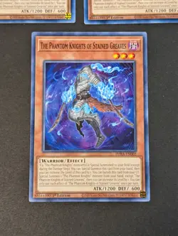 Yugioh - 3x the Phantom Knights of Stained Greaves - PHRA-EN002 - 1st - Common - Image 5