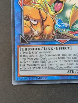 Yugioh TCG - 1x Prank-Kids Dodo-Doodle-Doo - HISU-EN020 - NM - Secret Rare - 1st - Image 3