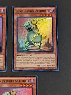 Yugioh TCG - 3x Djinn Presider of Rituals - THSF-EN037 - NM/LP - Super Rare 2015 - Image 5