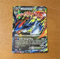 Pokemon M Salamence EX Mega Holo Promo XY171 XY 230 HP English Card - Image 1