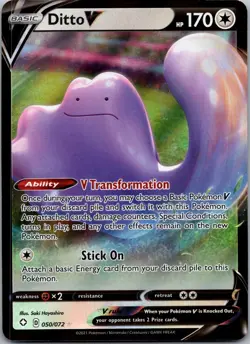 Ditto V 050/072 - Shining Fates Pokemon TCG NM - Image 1
