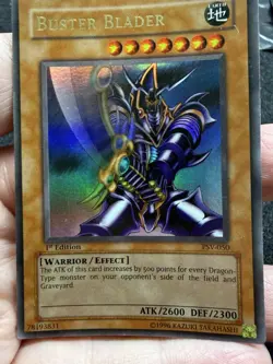Yu-Gi-Oh! Buster Blader PSV-050 1st Edition Ultra Rare Holo Gold Letters. NM - Image 1