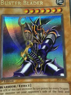 Yu-Gi-Oh! Buster Blader PSV-050 1st Edition Ultra Rare Holo Gold Letters. NM - Image 2