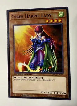 Yugioh! Cyber Harpie Lady - SBC2-ENH07 - Common - 1st Edition Near Mint, English - Image 1