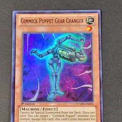 Yugioh TCG - Gimmick Puppet Gear Changer - NUMH-EN006 NM - Super Rare - 1st 2013 - Image 5